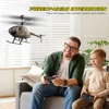 Vatos remote controlled helicopter camouflage 2.4GHz radio indoor RC helicopter toy one click takeoff for boy children adults 4