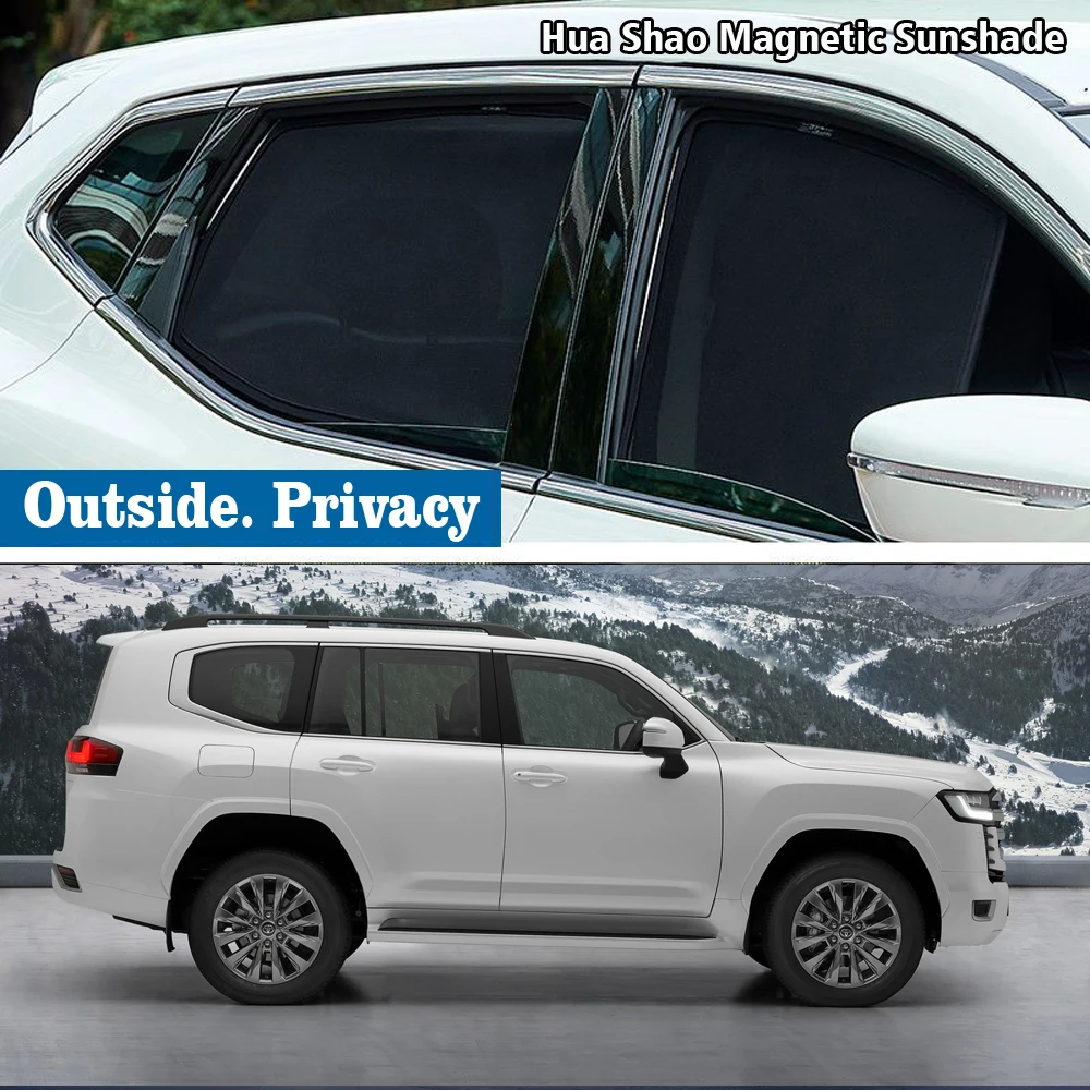 

Магнитный автомобильный солнцезащитный козырек, занавеска на лобовое стекло, солнцезащитные аксессуары для Toyota Land Cruiser J300 2022 2023 LandCruiser