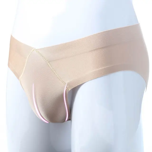 Men's Sexy Mini Low Waist Hiding Gaff Thong Fake Camel Toe Vaginal Padded  Shaping T-Back Crossdressing Transgender Underwear - AliExpress