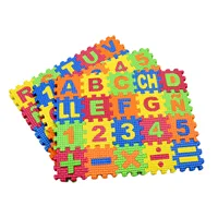 60/36 Pcs Kids Early Education Foam Alphabet and Numbers Puzzle Mats Interlocking Floor Rug  Colorful Mini EVA Tiles Letter Mats 2