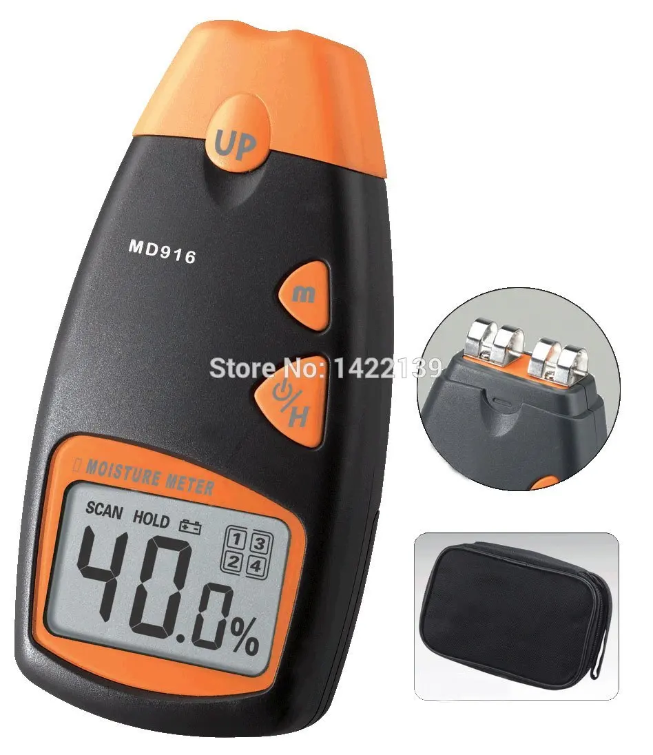 MD916 Portable Digital Paper Moisture Meter | 4 Pins Moisture Tester 2%-40% detail image 5