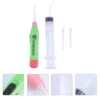 Tonsil Stone Remover Tool Or Earwax Removal With Tips + Irrigator Cleaning Tool Irrigation Syringe(Random Color) Wash 5