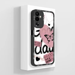 Aesthetic Creative Style Liquid Silicone Protective Phone Case for Tecno Pova 4 Pro (TYB381)