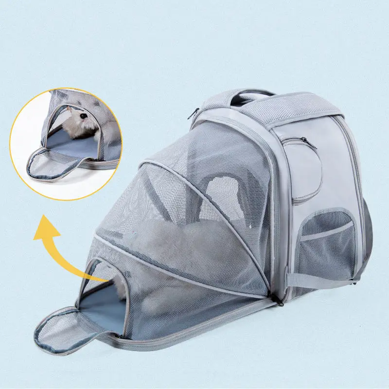 Pet Bag Cat Bag Go Out Portable Breathable Go Out Double Shoulder Backpack Portable Large Capacity Expandable Cat Carrier