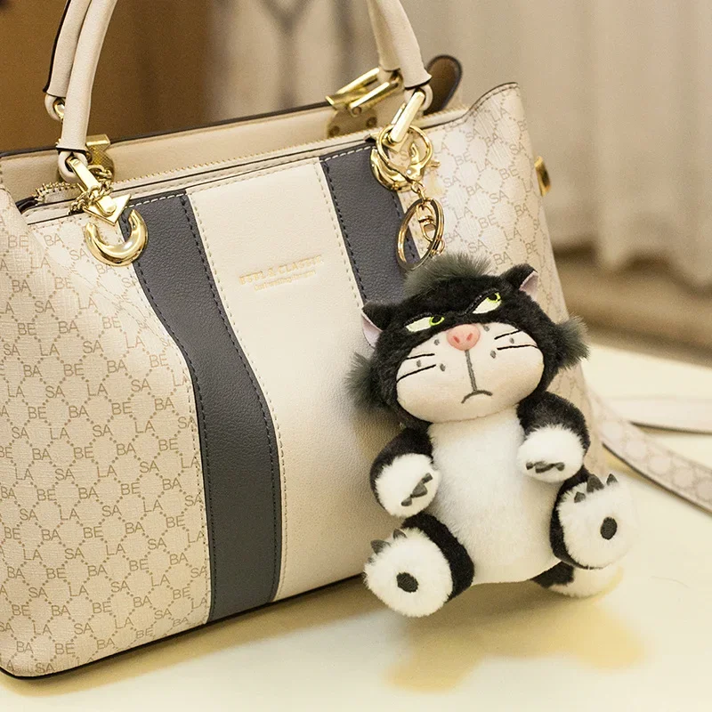 12cm Kawaii Disney Lucifer Plush keychain Doll Bag Pendant Cute Plush Stuffed Toys Backpack Pendant Birthday Gifts For Children 5