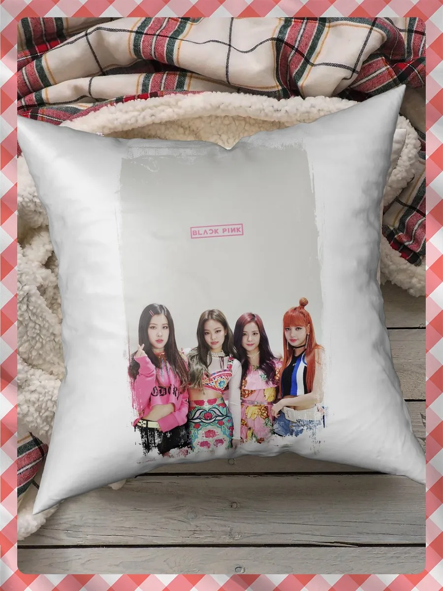 Pillow for sleep pillows printed BLACKPINK (блэкпинк K-pop girl group Fox джису розэ Jenny)-3092 pillow case gift |