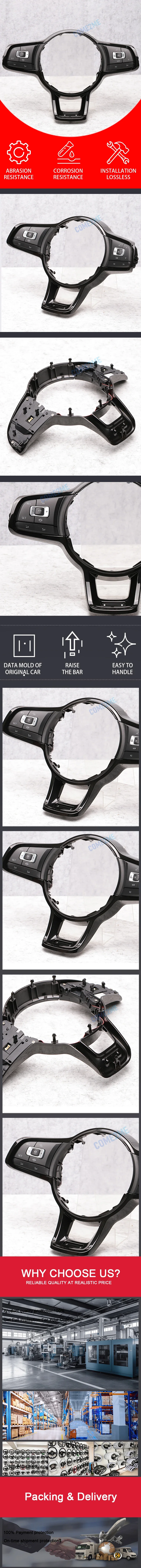 Multi functional steering wheel button with ACC 5G0 959 442 AE, suitable for Vol