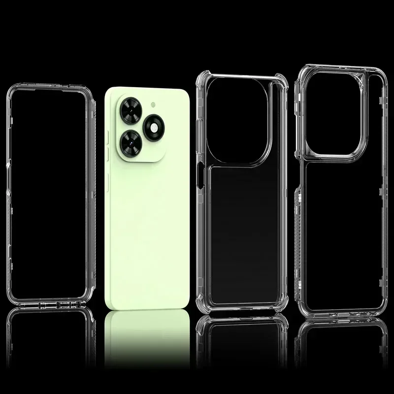 Transparent 5G Smartphone Case with Bumper Back Cover Design