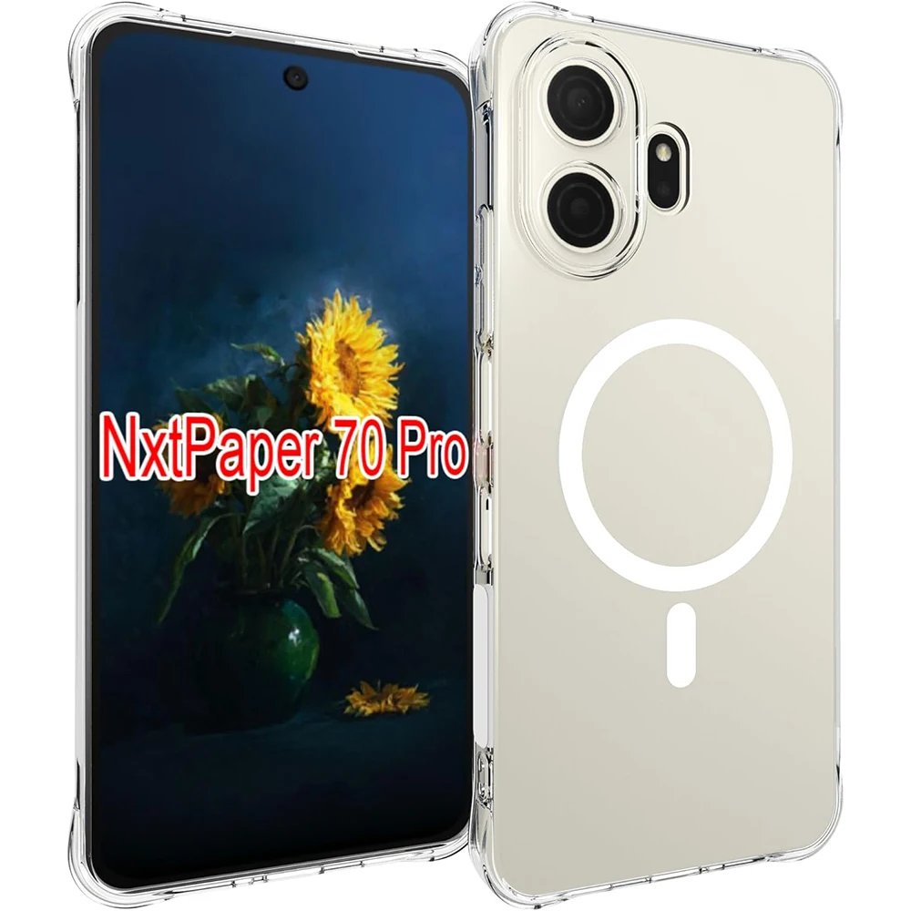 Reinforced Corners Shockproof Clear Soft TPU Case for Magnetic Wireless Charging