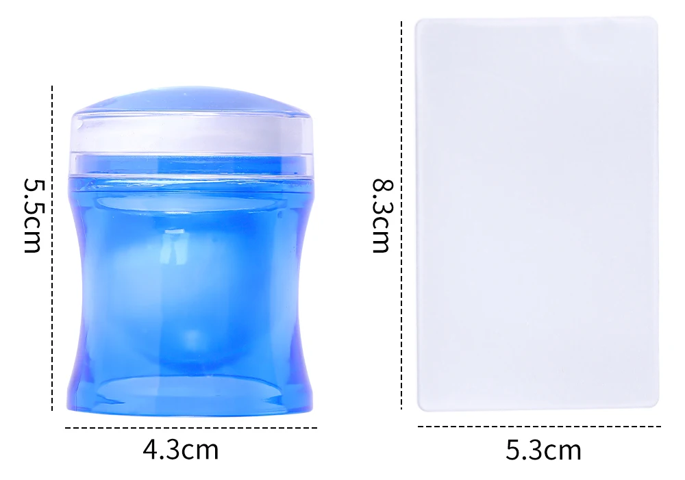 Description Picture 4 of itemColorful Nail Stamping Plates Silicone Nail Stamper Stamping Nail Art Accessories Diy All For Manicure Tools