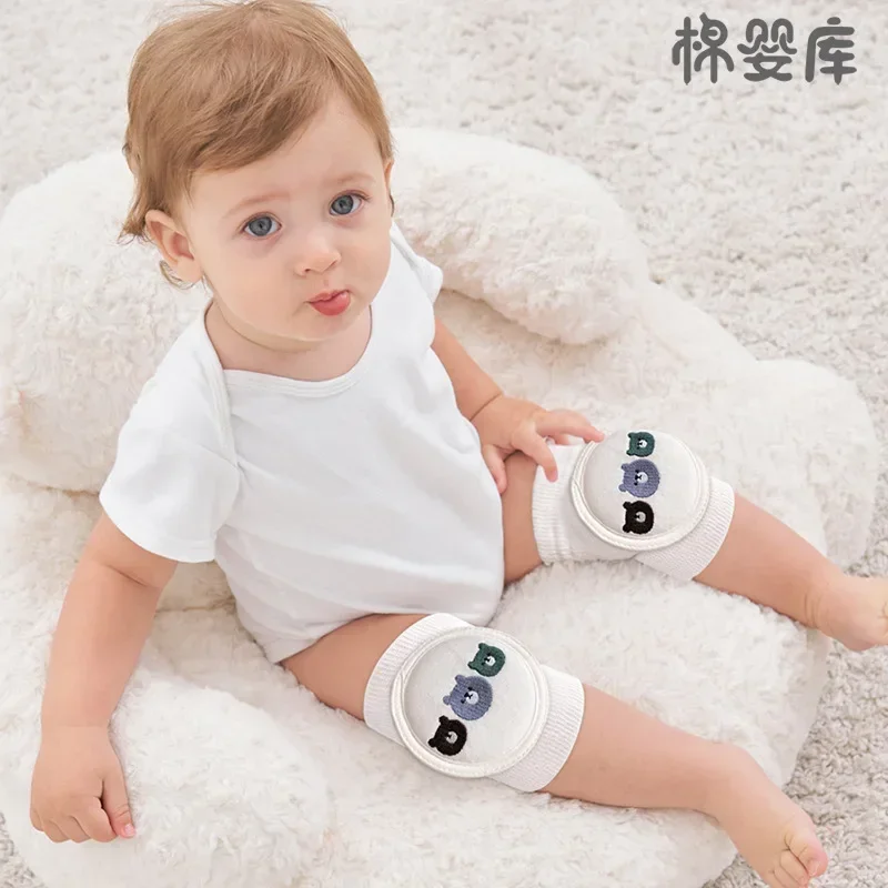 2025 Baby Cartoon Knee Pads Cotton Mesh Crawling Elbow Toddler Protector Safety Infant Kneepad Leg Warmer Kids Cushion Legging