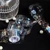 Dream universe Silver Masking Washi Tape Decorative butterfly circle Adhesive Tape Decora Diy Scrapbooking Sticker Label 3