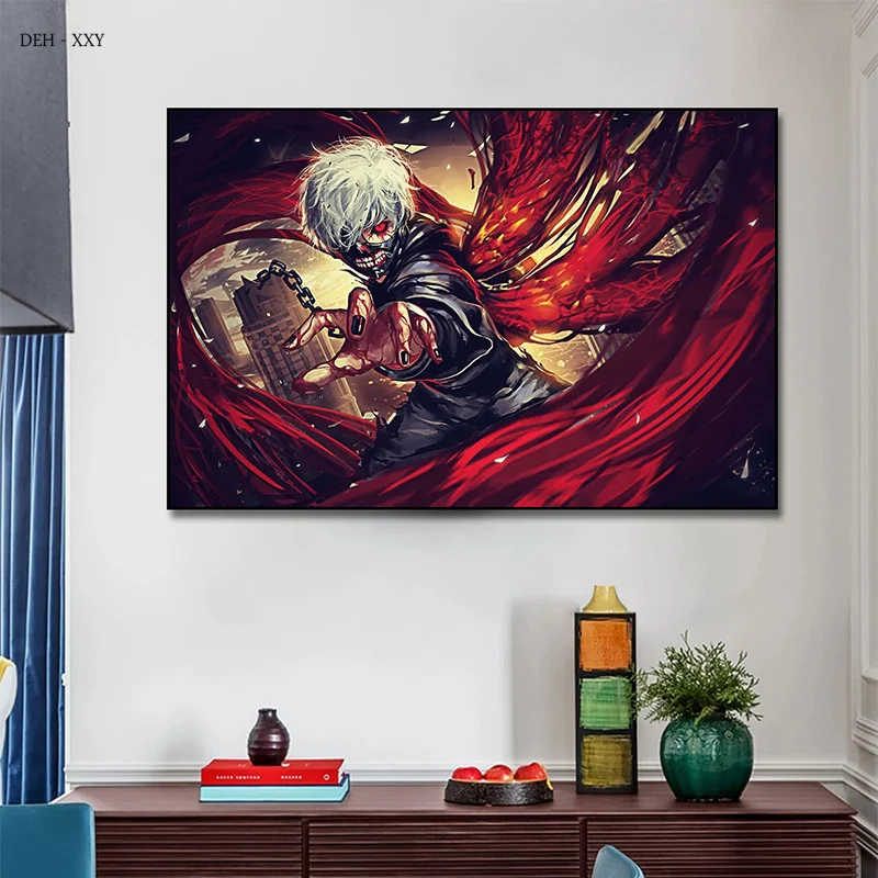 Modern Anime Poster Tokyo Ghoul Kin Muyan Anime HD Print