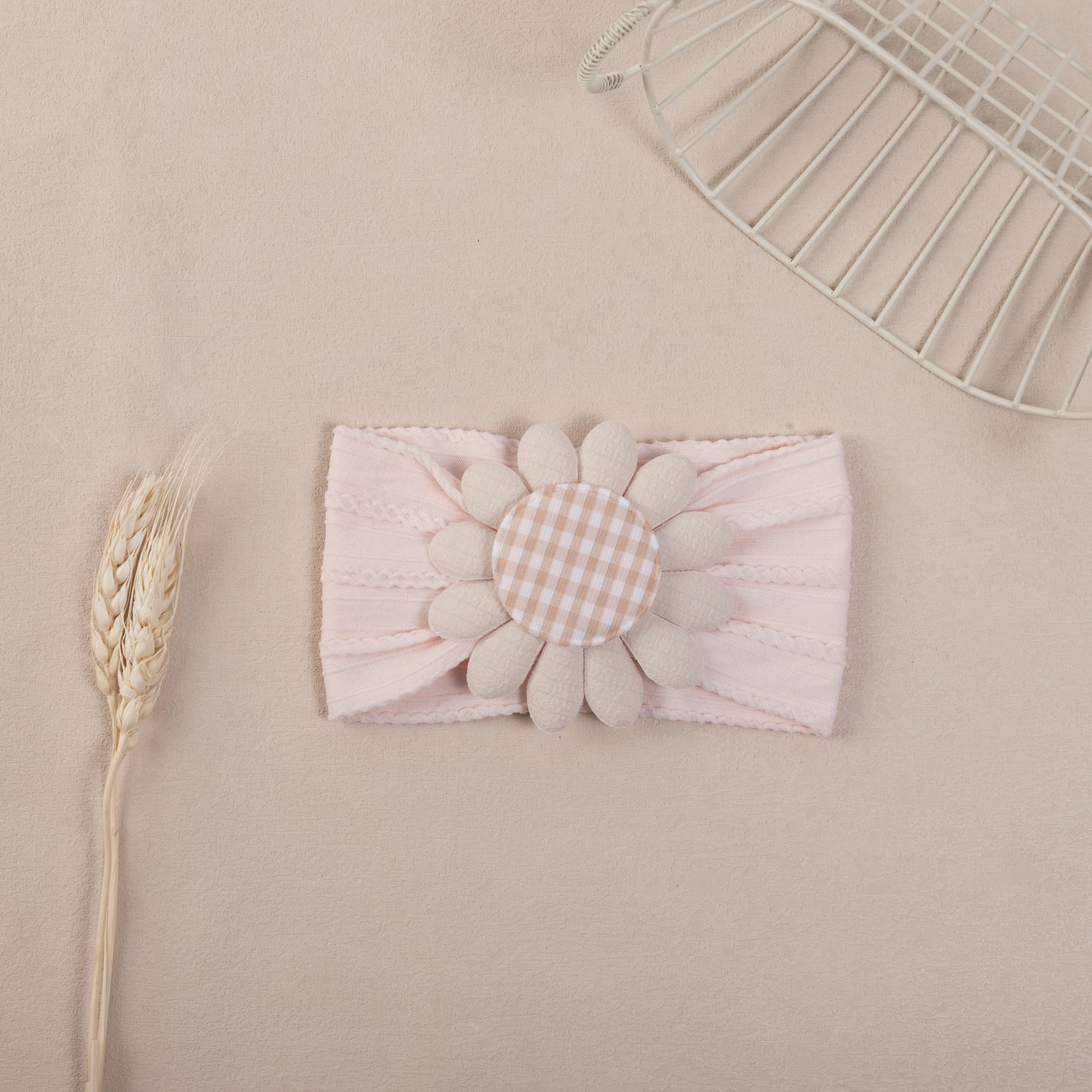 New Sun Flower Baby Headband Cute Nylon Hair Band for Newborn Kids Headwear Elastic Children Turban Girls Hair Accessories 5