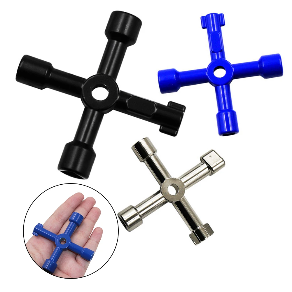 

Universal Cross Triangle Wrench Electrical Electricians Switchboards Key Lock Tools Multifunction Repair Tools Hand Tools 4 Way
