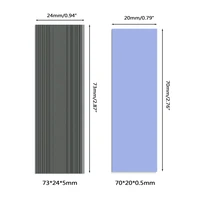 M.2 NVMe SSD Heatsink M2 2280 HDD Hard Disk Heat Sink Aluminum Radiator with Thermal Pad For Desktop PC Sata SSD Cooler - Image 6