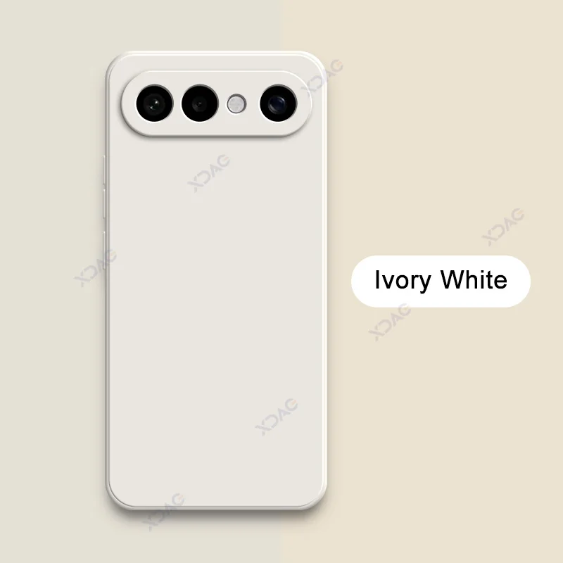 Luxury Square Liquid Silicone Shockproof Phone Case with Soft Lens Protection