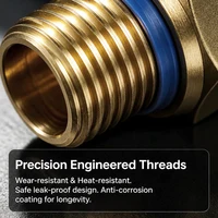 5PCS Quick Connect Air Fittings PC Series - 10mm Hose to 1/8" 1/4" 3/8" 1/2" Thread Pneumatic Push in Connector for Compressor 4