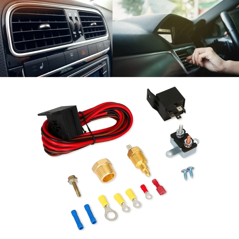 

3/8 "175 ~ 185 Термостат вентилятора электродвигателя 12 В постоянного тока 60 А Φ-комплект датчиков переключения для двигателя 265 283 305 307