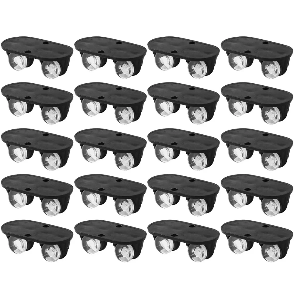 

20pcs Adhesive Wheels Small Casters Wheels for Trash Can Storage Container Toy Car