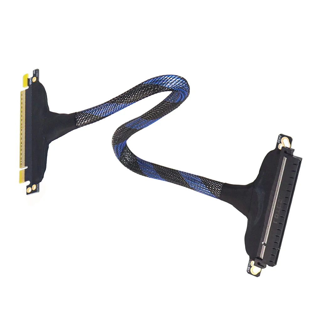 Ciciglow Cavo Riser PCIe 4.0 X16 30cm - Schermato, 90° Per Montaggio Verticale GPU - 3