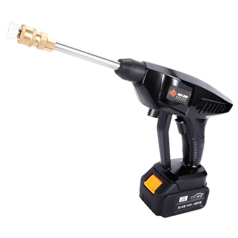 

Portable 18v Cordless Electric Car Wash Gun High Pressure Water Gun With Rechargeable Battery Car Washer