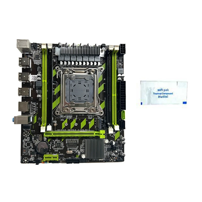 

Game Motherboard +Thermal Grease LGA2011 4XDDR3 RECC RAM Slot M.2 NVME PCI-E X16 6XUSB2.0 SATA3.0 Motherboard