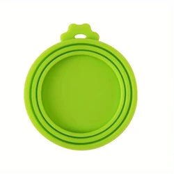 Reusable BPA-Free Silicone Pet Can Lid - Keeps Food Fresh and Odor-Free (Green)
