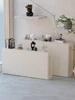 Kraft paper Folding display stand booth long hollow shelf telescopic folding table shopping mall floor rack Hollow strip booth 1