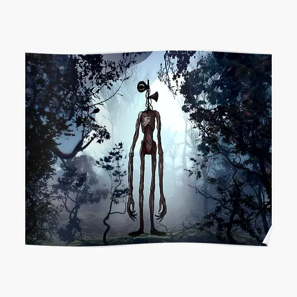 

Siren Head In Dark Forest Poster Print Funny Home Painting Decor Art Modern Decoration Mural Room Wall Vintage Picture No Frame