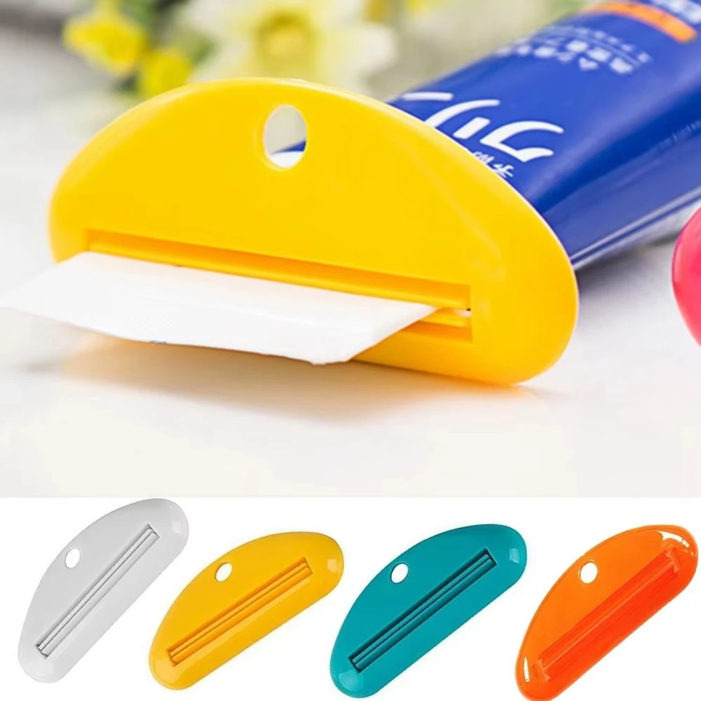 Description Picture 4 of item1pc Toothpaste Squeezer Manual Squeezed Toothpaste Tube Clips Multi-use Facial Cleanser Dispenser Household Bathroom Tools