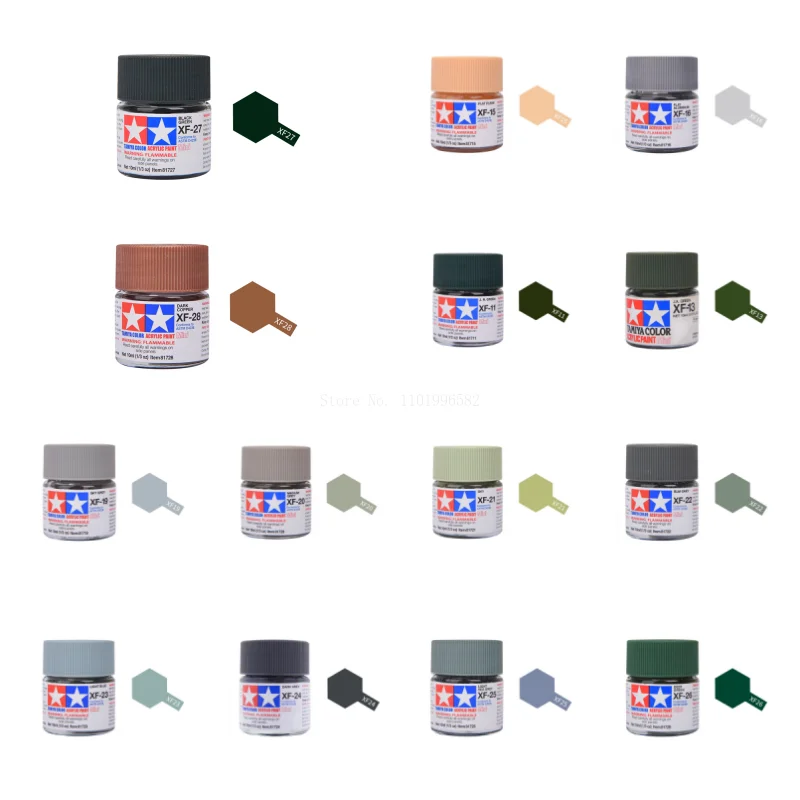 Acrylic Paint 10ml Extinction Water-based Acrylic Paint DIY Hand-made Model Children's Toy Painting Coloring Complementary Spray Material