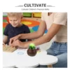 Coconut Shell Flower Pot Unique Old Design Breathable Kindergarten Succulent Planting Cute Planter Bowl Nursery Pots 5