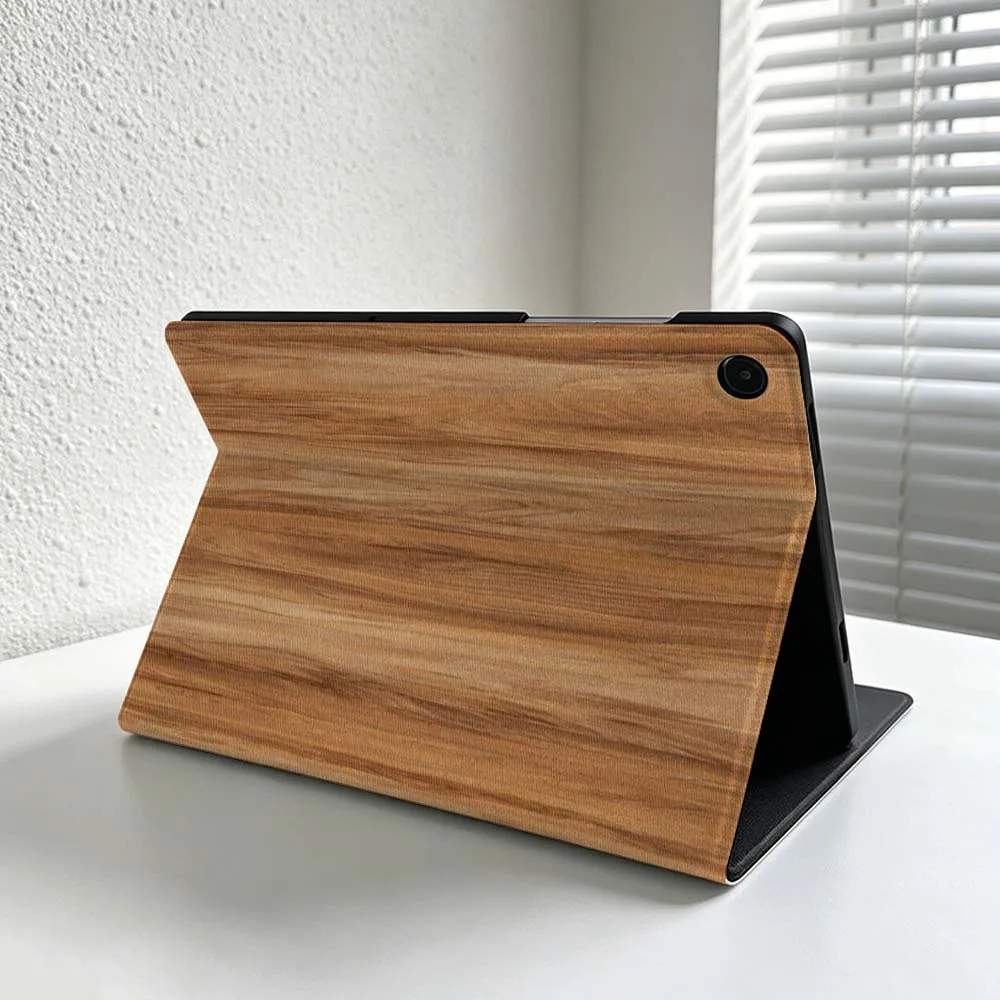 Natural Wood Grain Pattern Soft Tablet Case Cover