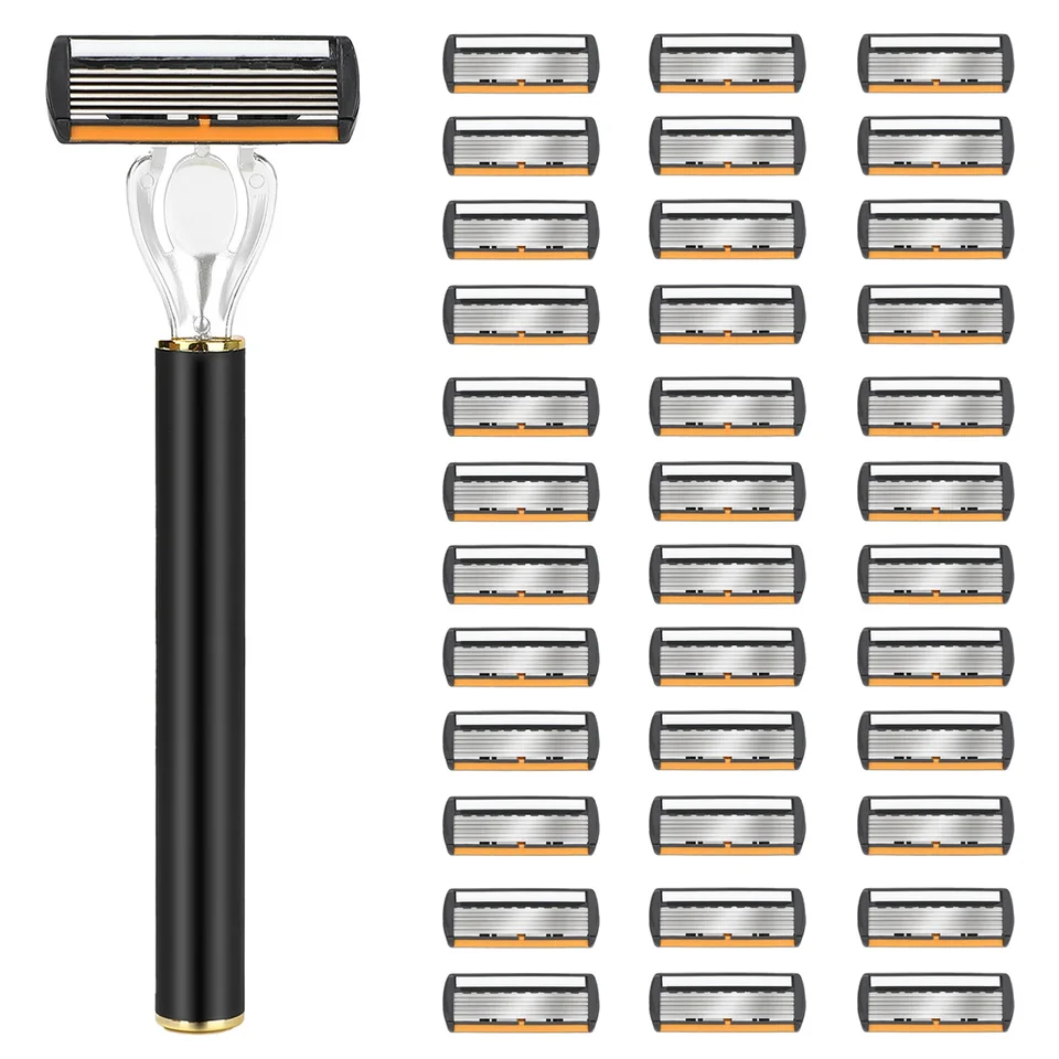 Portable Stainless Steel Safety Razor Grooming Kit