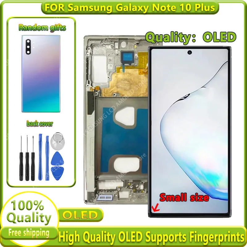 Высококачественный с рамкой для Samsung Galaxy note 10 Plus дисплей note 10 + N975 ЖК сенсорный экран дигитайзер N975F Замена