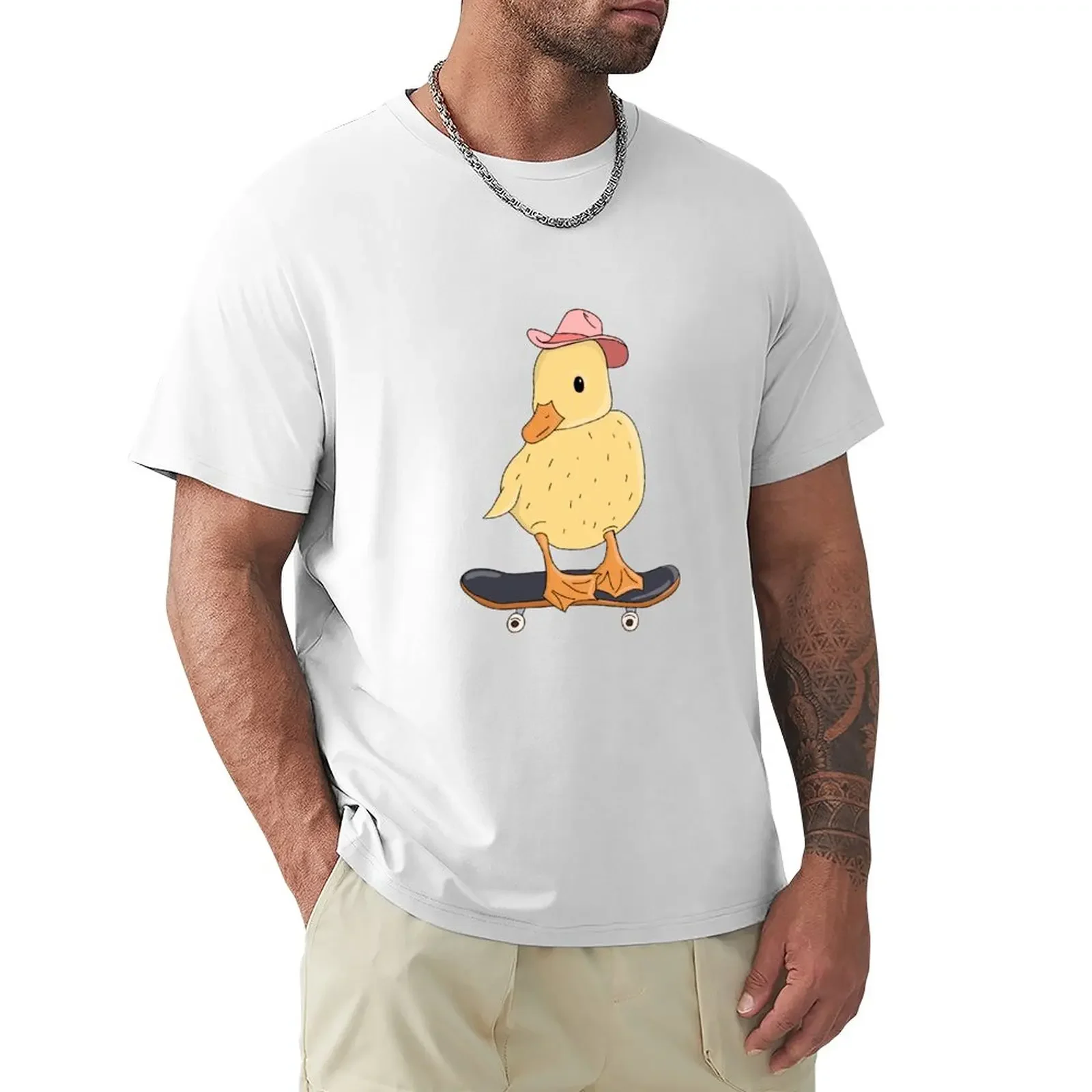 

Skateboarding Duck T-Shirt quick drying oversizeds plain mens champion t shirts