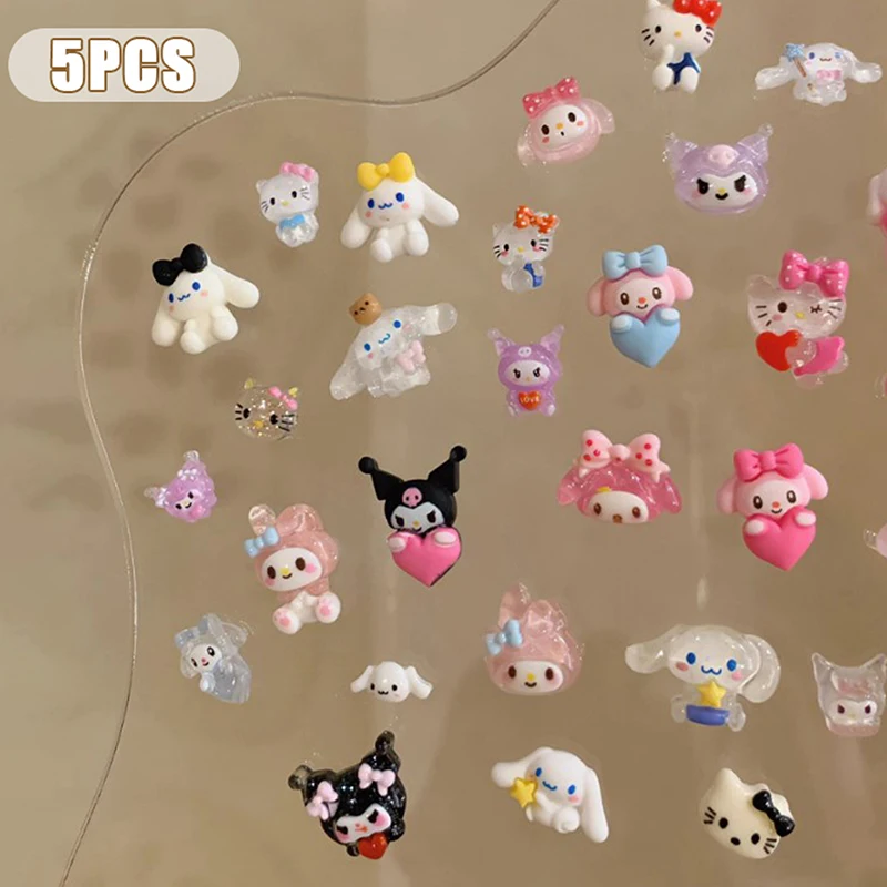 

Y2K HelloKittys аксессуары для ногтей Cinnamorolls аксессуары для ногтей пластырь для украшения самодельных полимерных трехмерных ногтей