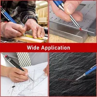 3 Colors Metal Construction Pencils 2.8mm Woodworking Mechanical Pencil with Sharpener Marking Scriber Pencils for Work ZDQB02 6
