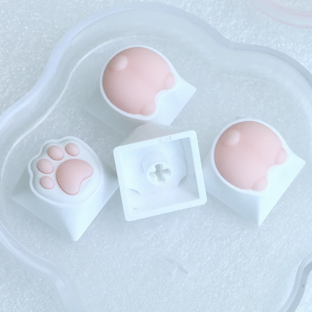 4in1 Cat Paws Corgi 엉덩이 키캡은 기계식 키보드에 귀여운 고양이 발톱과 코기 엉덩이 이미지를 담은 ABS 키 캡입니다.