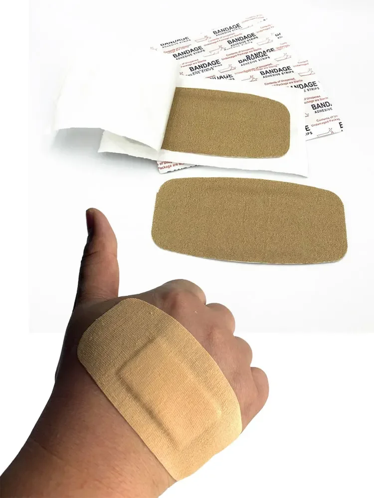 10Pcs  Self-Adhesive Plaster Wound Oval Breathable Skin Healing Patch Big Band Aid First Bandages Dressing Muscle Taping
