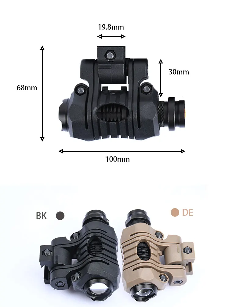 WADSN Tactical AIrsoft Strobe Consant Momentary Helmet Lamp With white Scout light Helmet Lamp FAST Hunting Helmet Flashlight