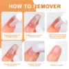3 bottles Nail Glue Remover for Fake Nails Easily Removes Acrylic Nails, Press-On Nails & Rhinestones - Convenient Prying Cap 6