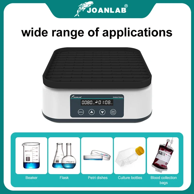 JOANLAB Orbital Shaker Digital Display Shaker Laboratory Multi-purpose Horizontal Swing Speed Oscillator Adjustable Speed SK-20