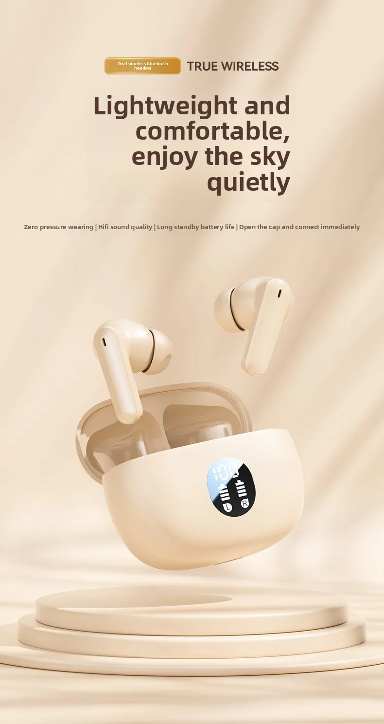 The 895B wireless headphones offer ultra-long battery life. The TWS sports in-ea