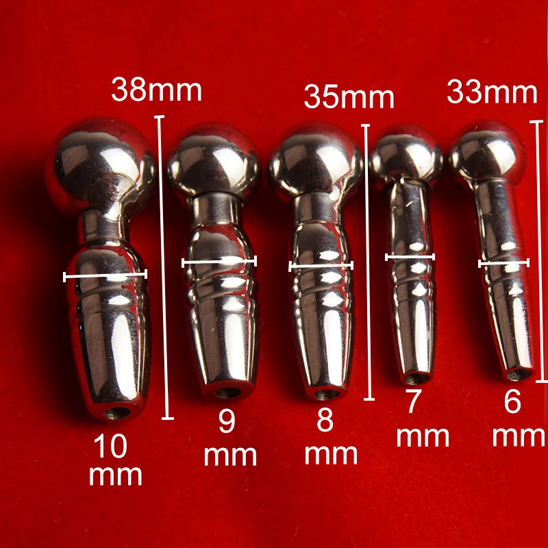 Urethral Insert Plug Stainless Steel Thread Penis Sound Sounding Catheter Masturbator Hollow Urethra Dilator Penisplug Sex Toys penis sex toys