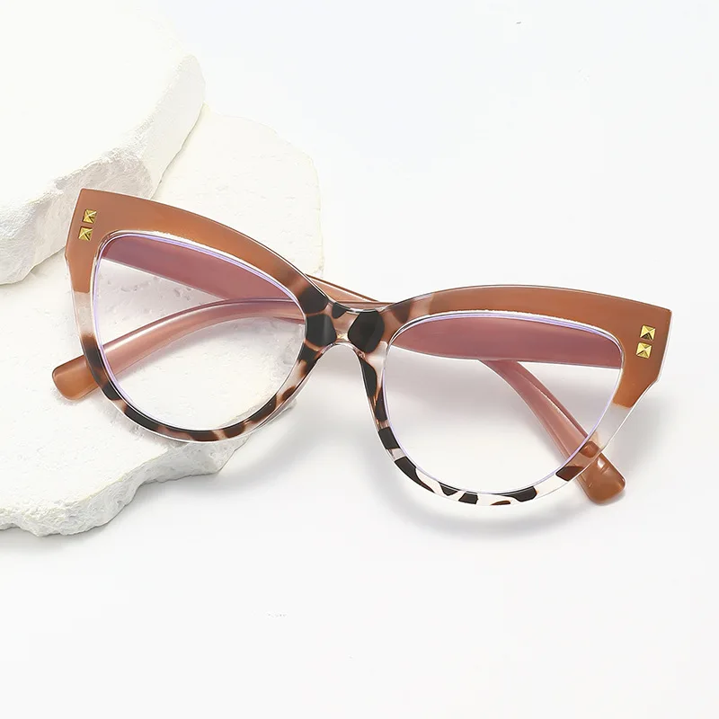Fashionable Cat Eye Women Reading Glasses Trend Anti Blue Light High-Definition Correction Eyewear Men New Presbyopia Eyeglass - 4