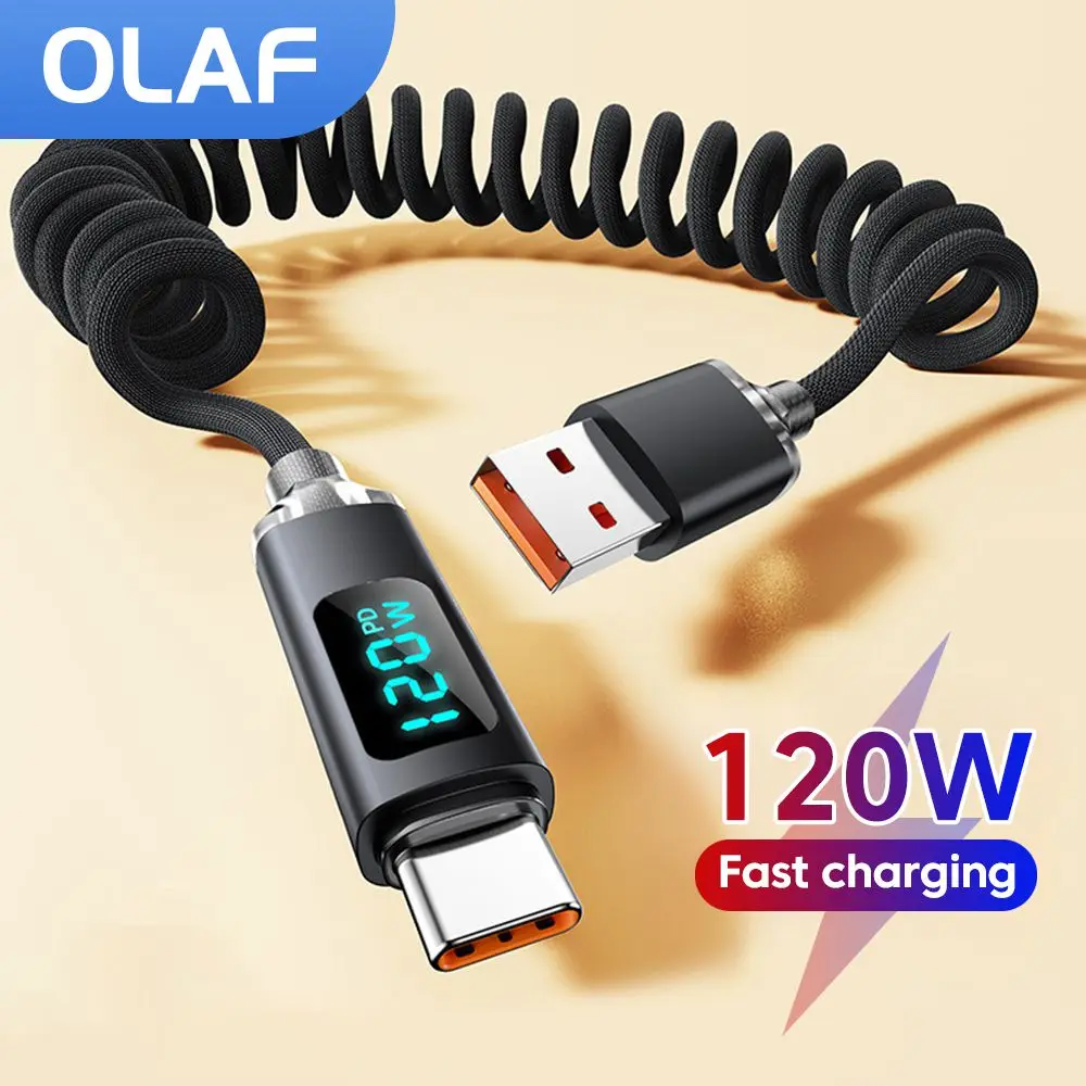 High-Power Digital Display USB-C Fast Charging Cable