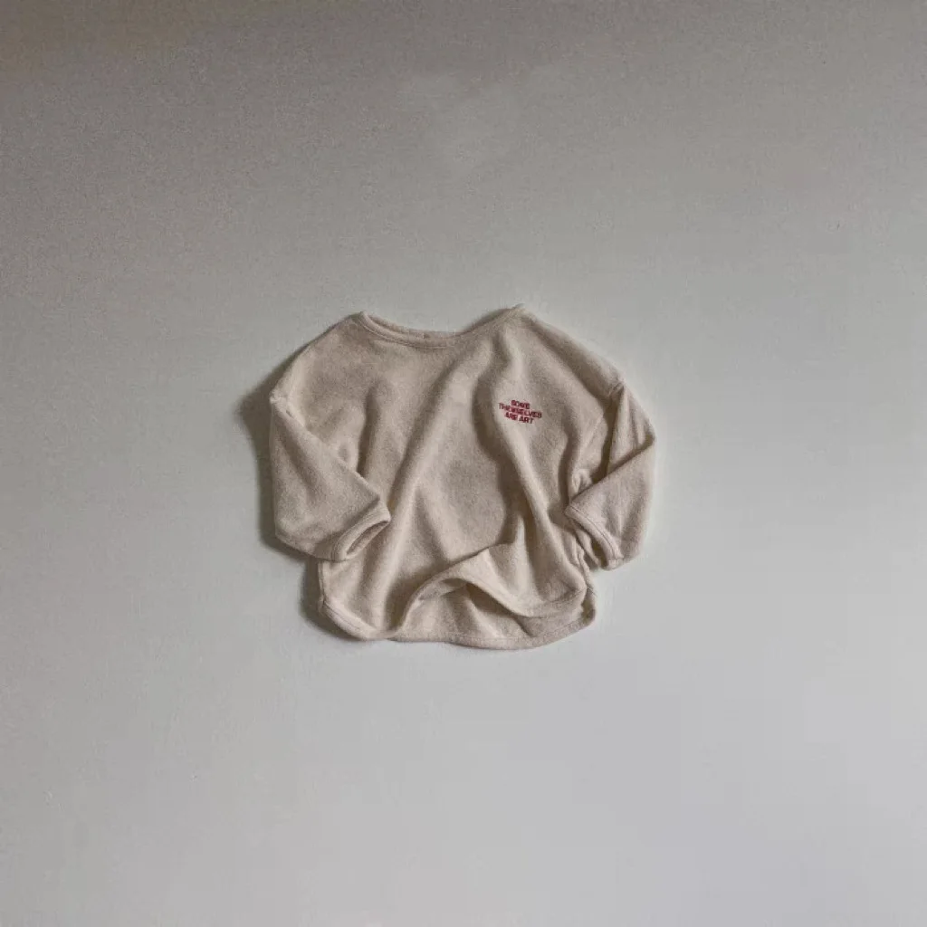 Description Picture 6 of item2025 Autumn New Baby Long Sleeve T Shirts Cotton Boys Girls Letter Print Bottoming Shirt Infant Versatile Casual Pullover Tops