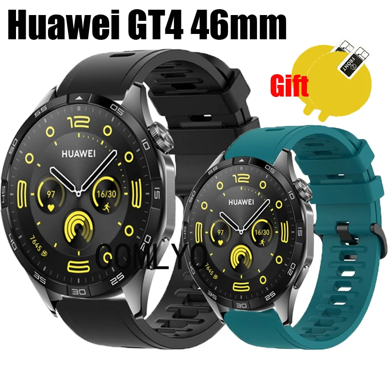 

Ремешок силиконовый для смарт-часов Huawei watch GT 4 46 мм